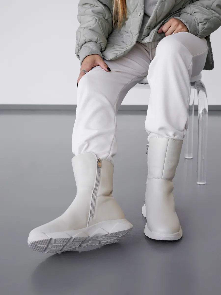 Полусапожки зимние натуральная кожа натуральная шерсть 21R2-6-120Z