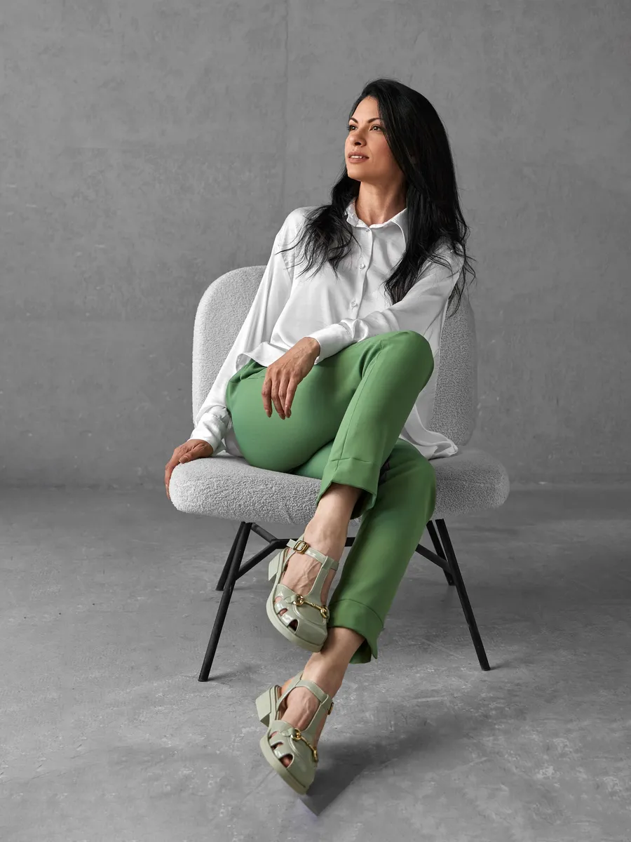 Босоножки женские летние натуральная кожа лаковые 31V20-9-013