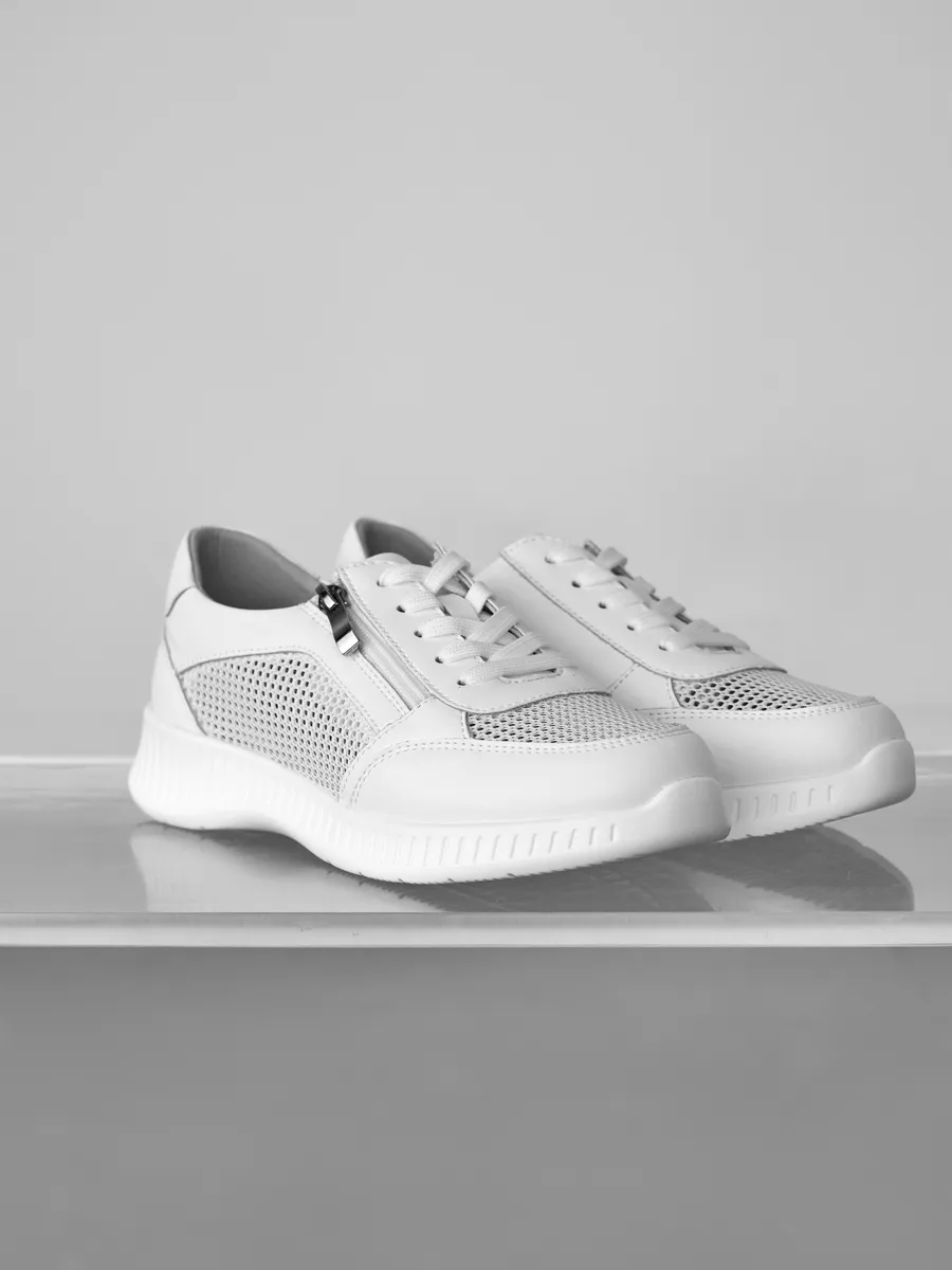 Кроссовки летние натуральная кожа дышащие RN160-012