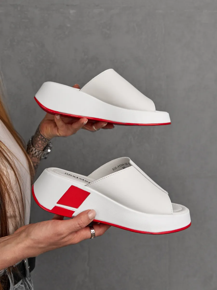 Сабо женские кожаные на платформе летние медицинские UQX-41244-2B-SP