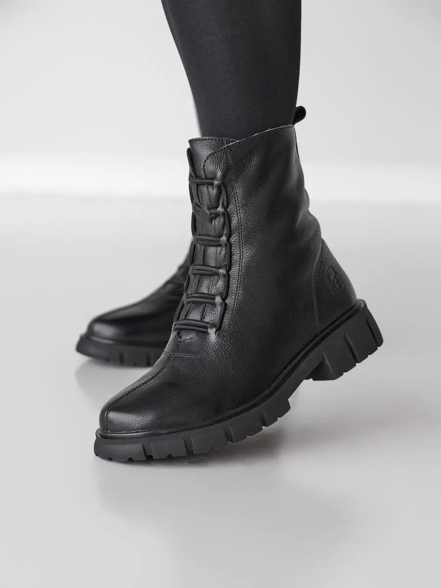 Ботинки женские зимние натуральная кожа на платформе высокие C1039-030