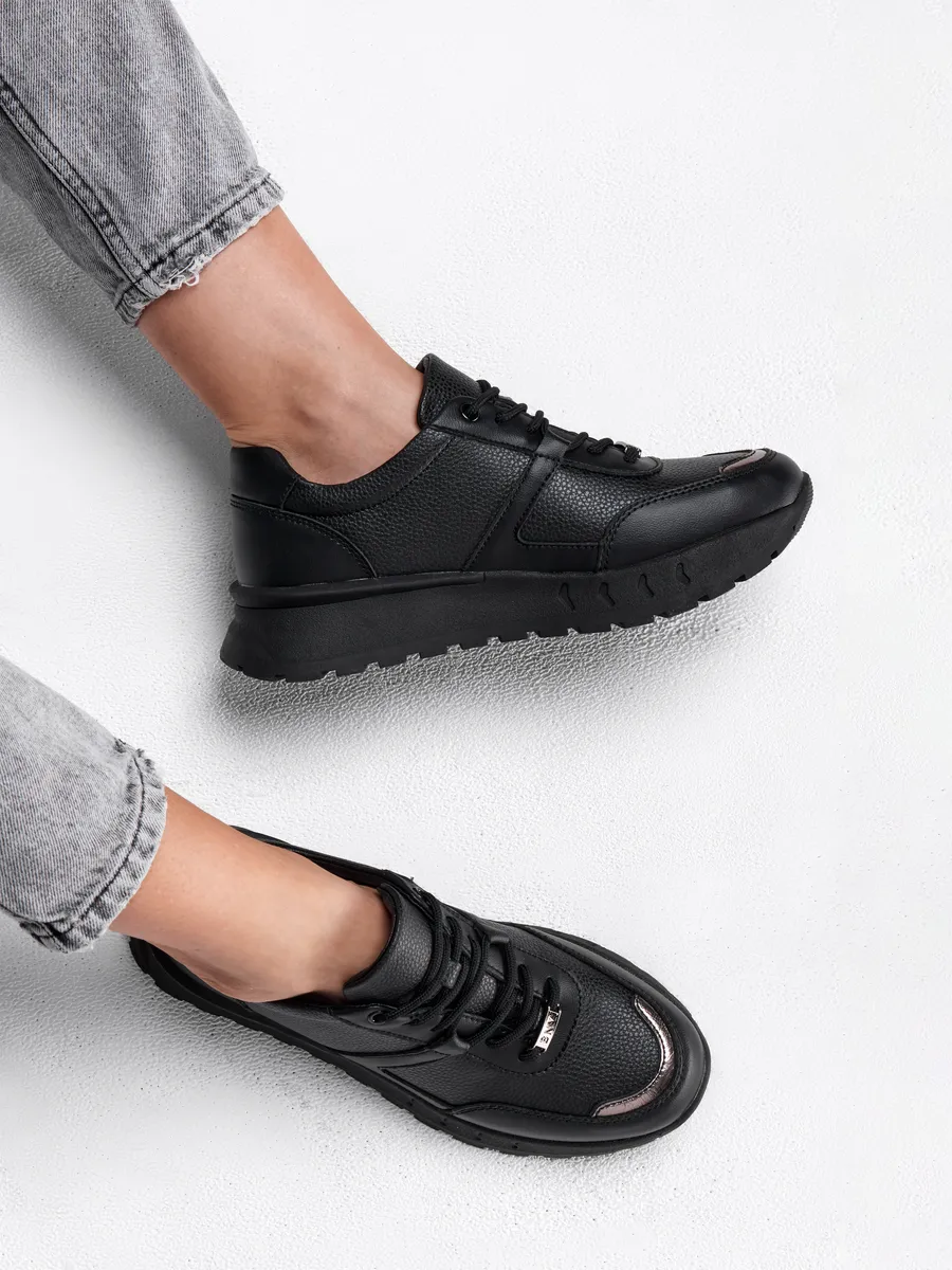 Кроссовки женские демисезонные натуральная кожа на платформе 25R-ZBY5-10-101