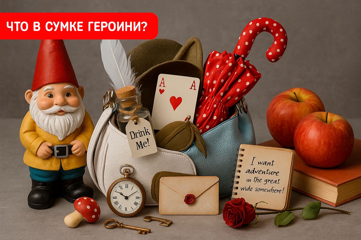 Что в сумке героини?