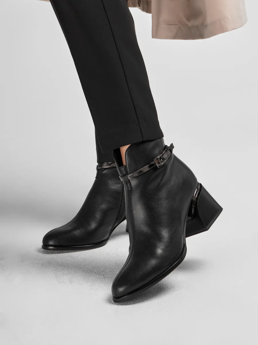 Ботильоны женские демисезонные натуральная кожа LA77-1