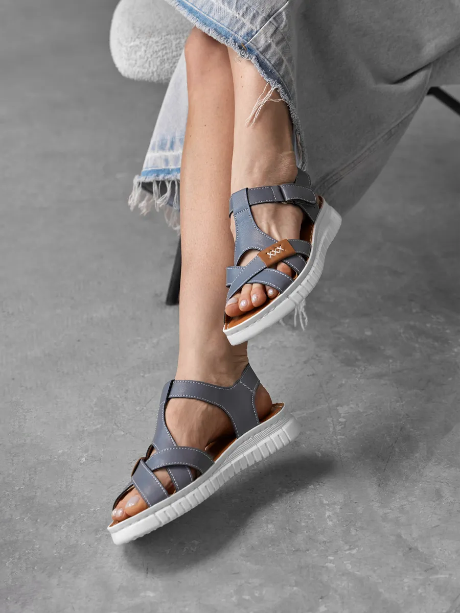 Босоножки женские летние на платформе натуральная кожа 41-BKY19-22-1022