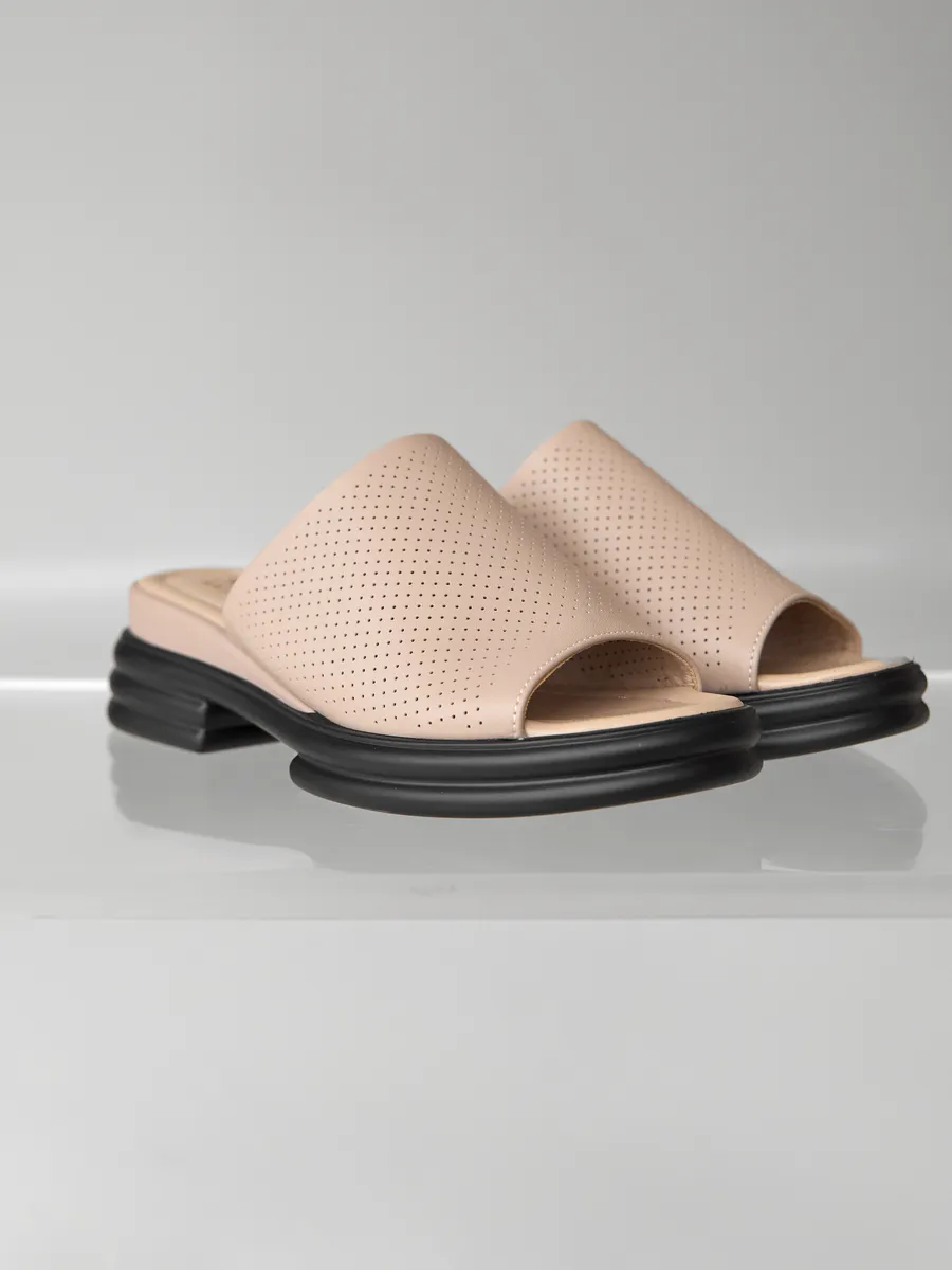 Сабо женские кожаные натуральные летние на платформе DL005-052