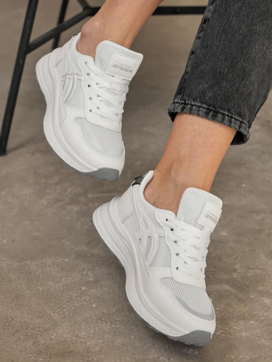 Кроссовки летние натуральная кожа дышащие EN005-021