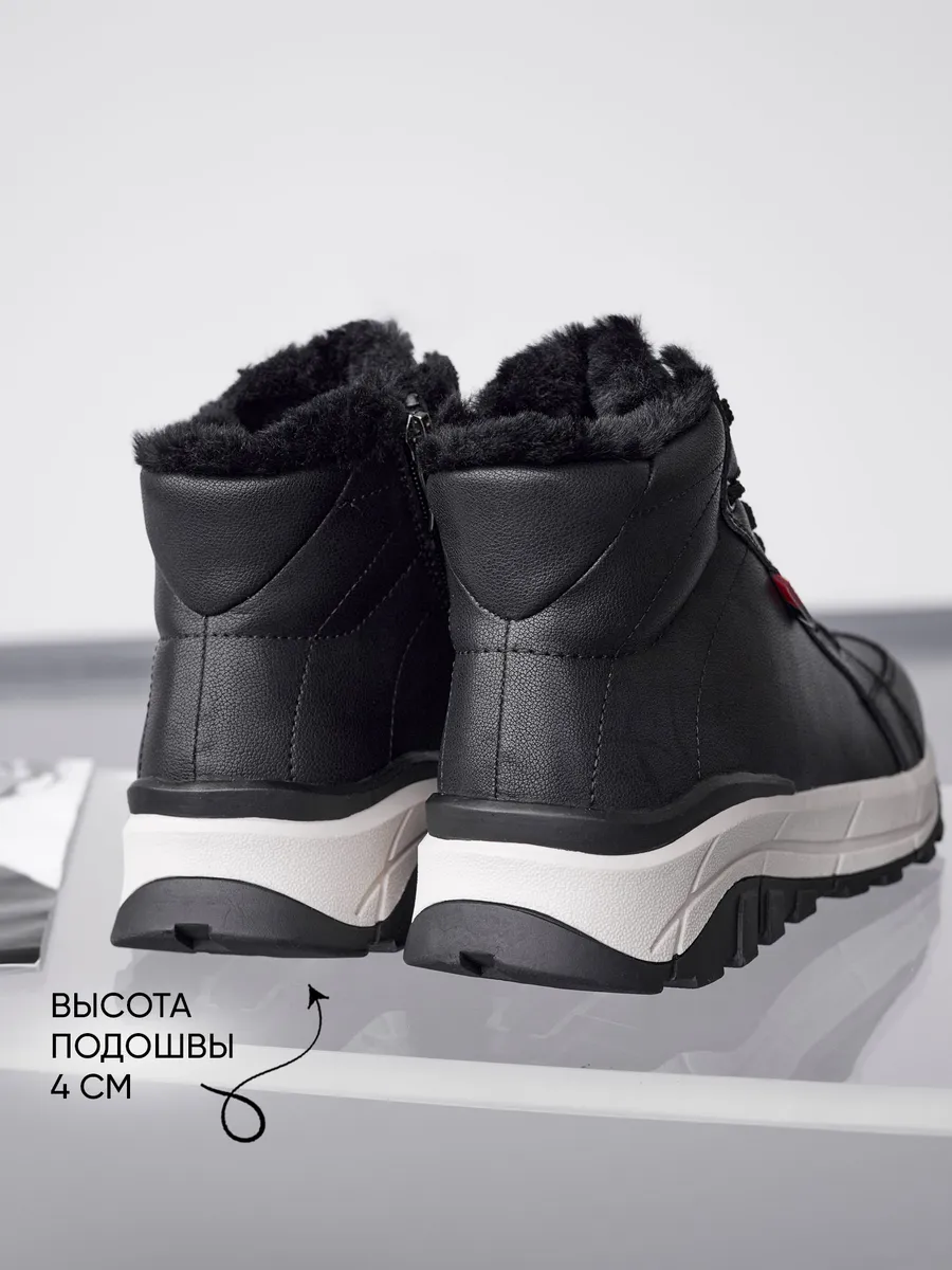 Ботинки женские зимние натуральная кожа на платформе RN207-061