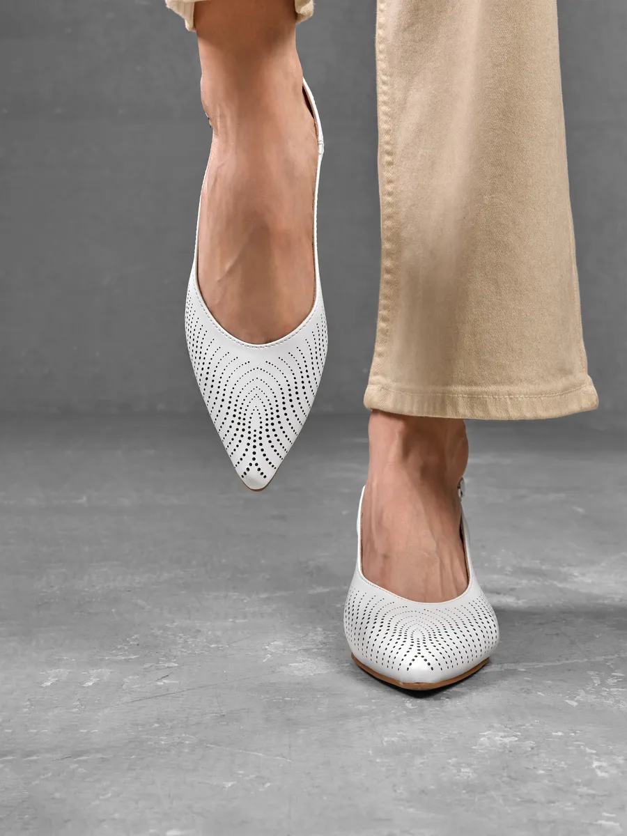 Туфли женские на низком каблуке летние кожаные открытые 31W25-25-012