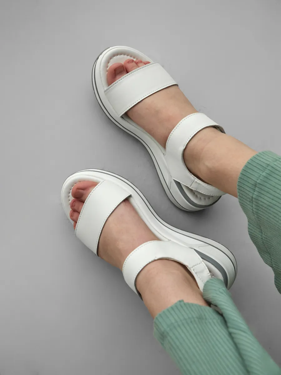 Босоножки женские летние без каблука натуральная кожа FB251-010