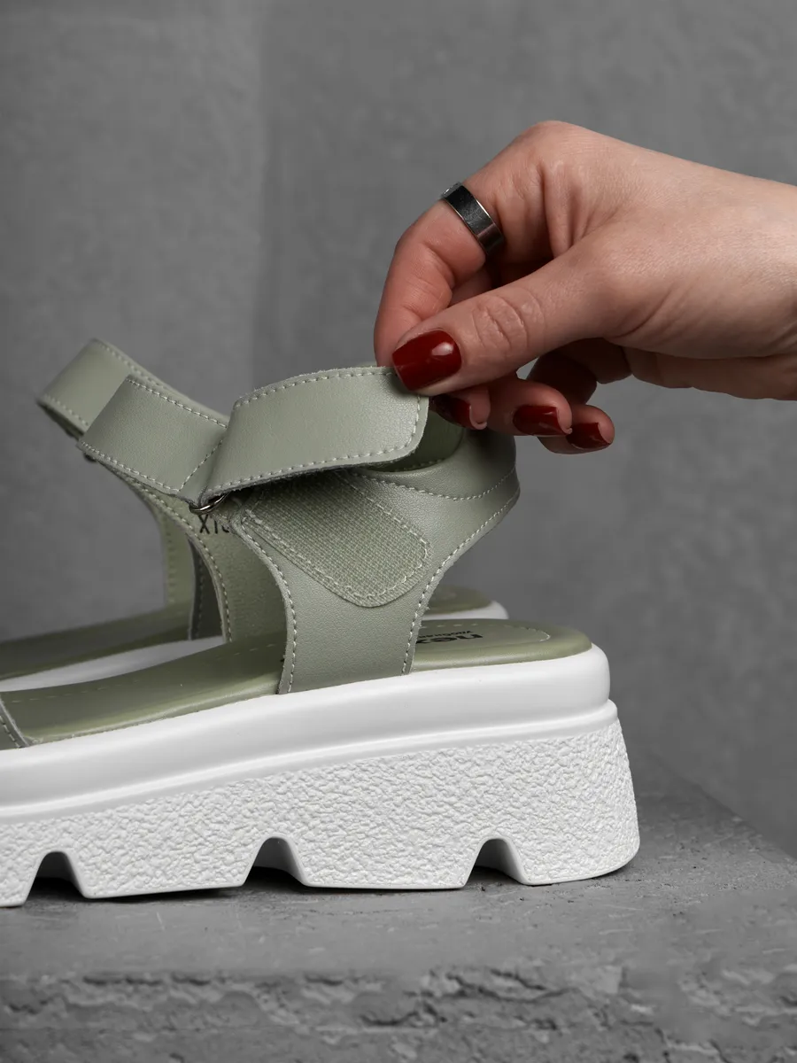 Босоножки женские летние на платформе натуральная кожа XT026-012