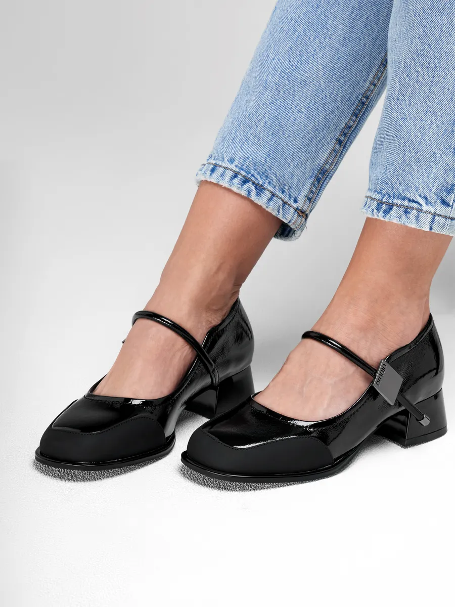 Туфли женские осенние натуральная кожа на каблуке 25-TZA4-8-501