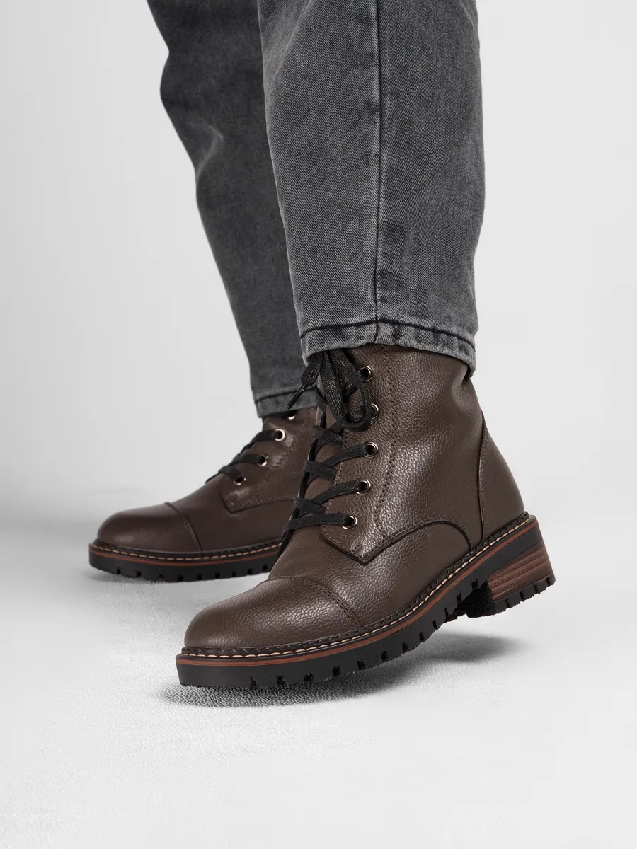 Ботинки женские зимние натуральная кожа 25-ZBE18-7-105k