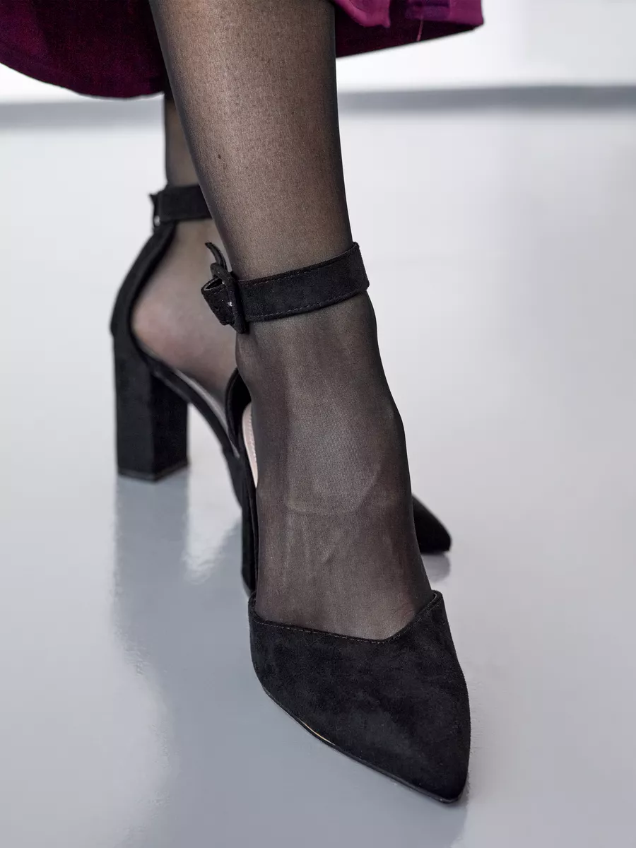 Туфли женские классические  на высоком каблуке 8681-3-1k