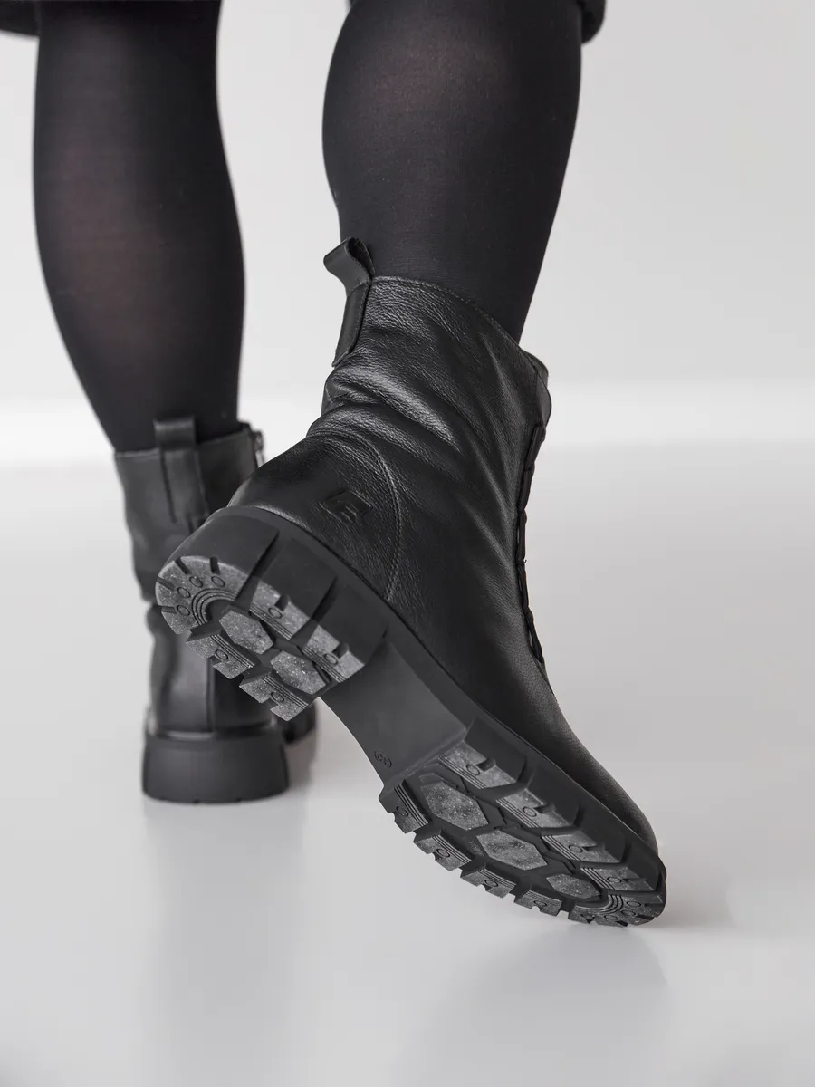 Ботинки женские зимние натуральная кожа на платформе высокие C1039-030