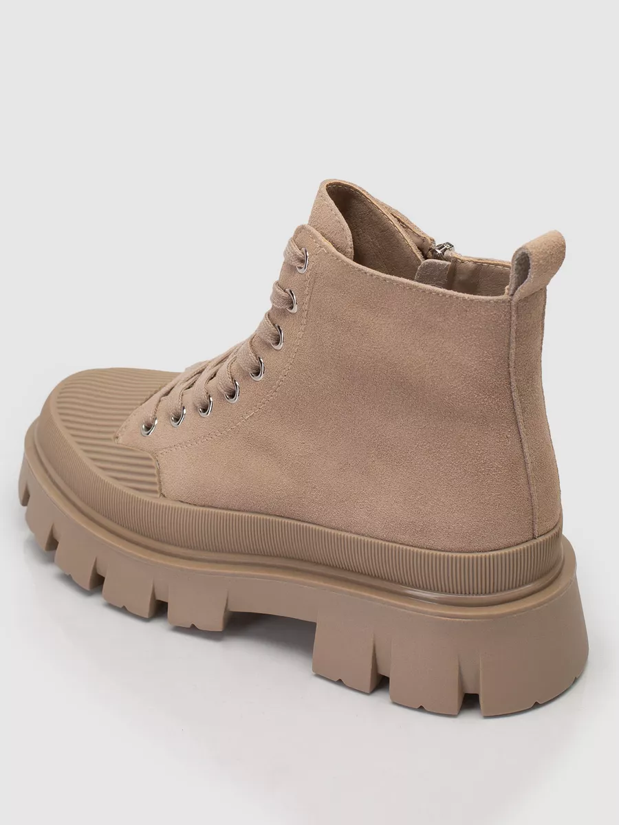 Ботинки зимние натуральная замша на каблуке XBW-32266-1D-SW