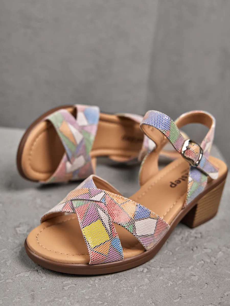 Босоножки женские летние натуральная кожа XJU-51377-6Y-KP