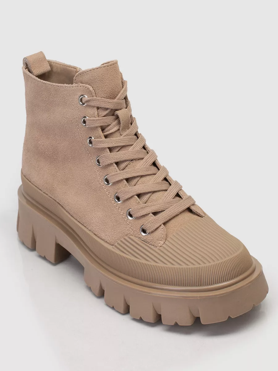 Ботинки зимние натуральная замша на каблуке XBW-32266-1D-SW