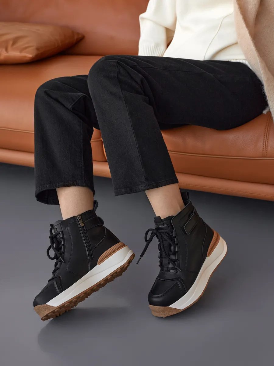 Ботинки женские зимние натуральная кожа спортивные 42-ZBE34-1-101