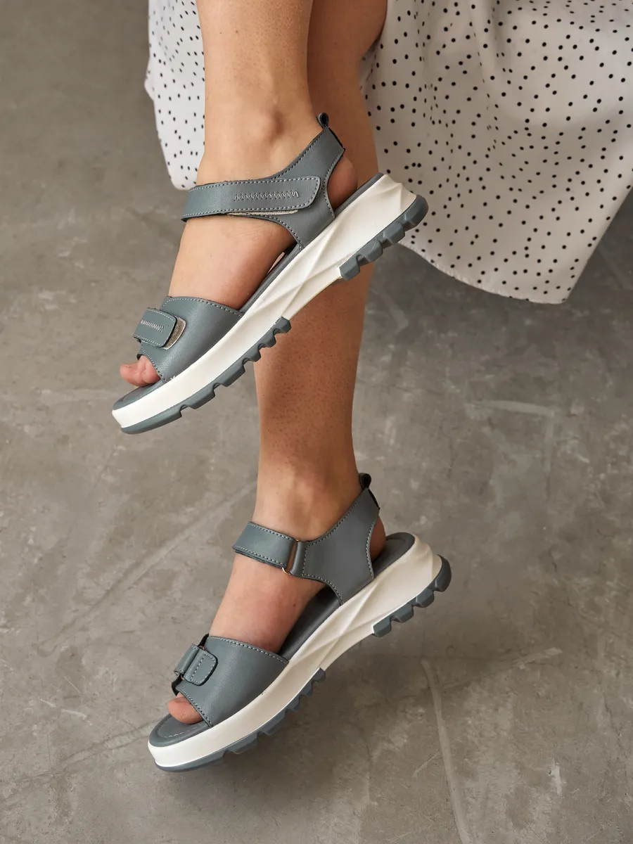 Босоножки женские летние натуральная кожа на платформе MU270-024k