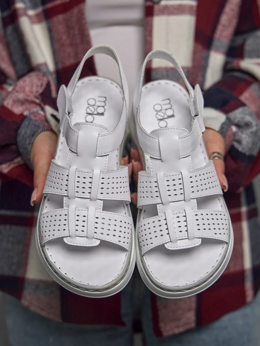 Босоножки женские летние натуральная кожа UYI-51659-1B-SPk