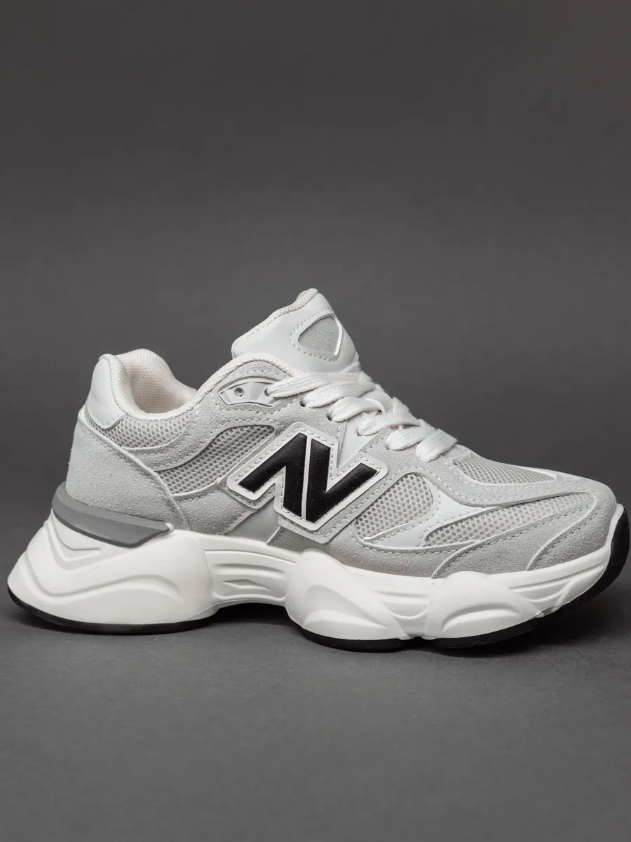 Кроссовки женские на платформе серые дышащие AA075-011K