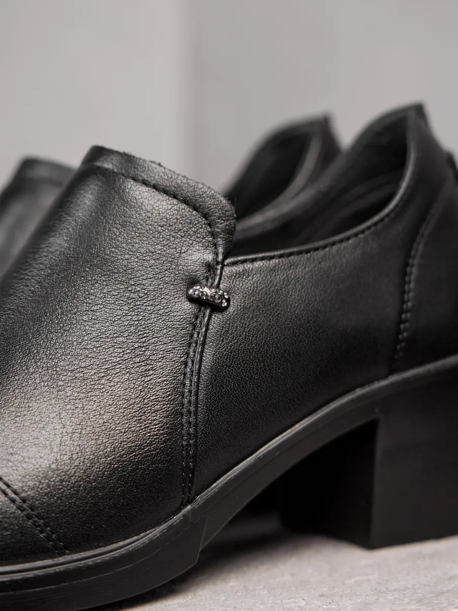 Туфли женские натуральная кожа осенние на каблуке CV006-180