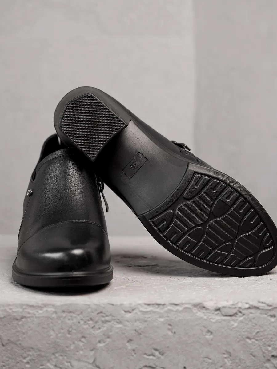 Туфли женские натуральная кожа осенние на каблуке CV006-180