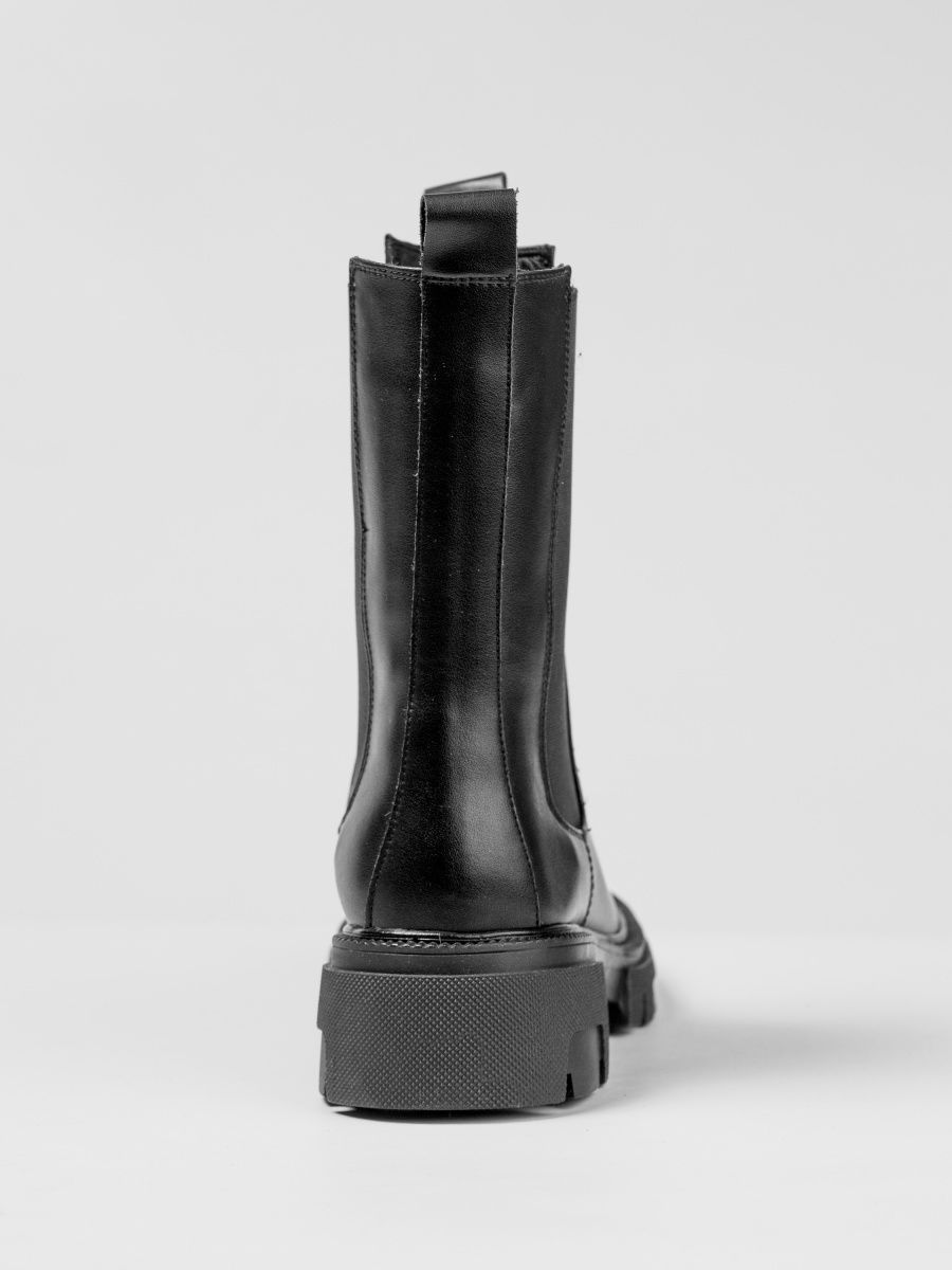 Ботинки Челси женские черные зимние натуральная кожа MV927-020
