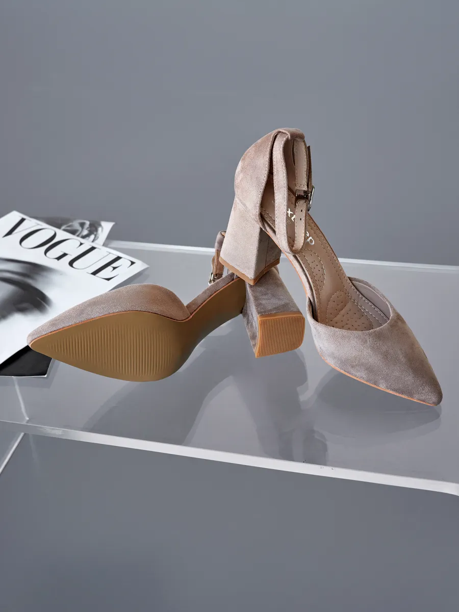 Туфли женские вечерние на высоком устойчивом каблуке JF18128-2-3k