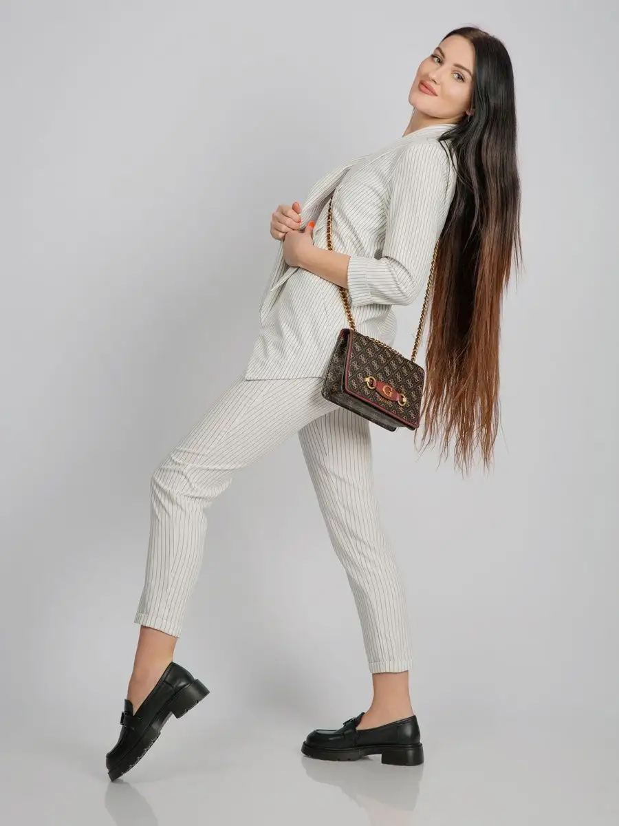 Лоферы женские натуральная кожа осенние на платформе черные 22R3-21-101