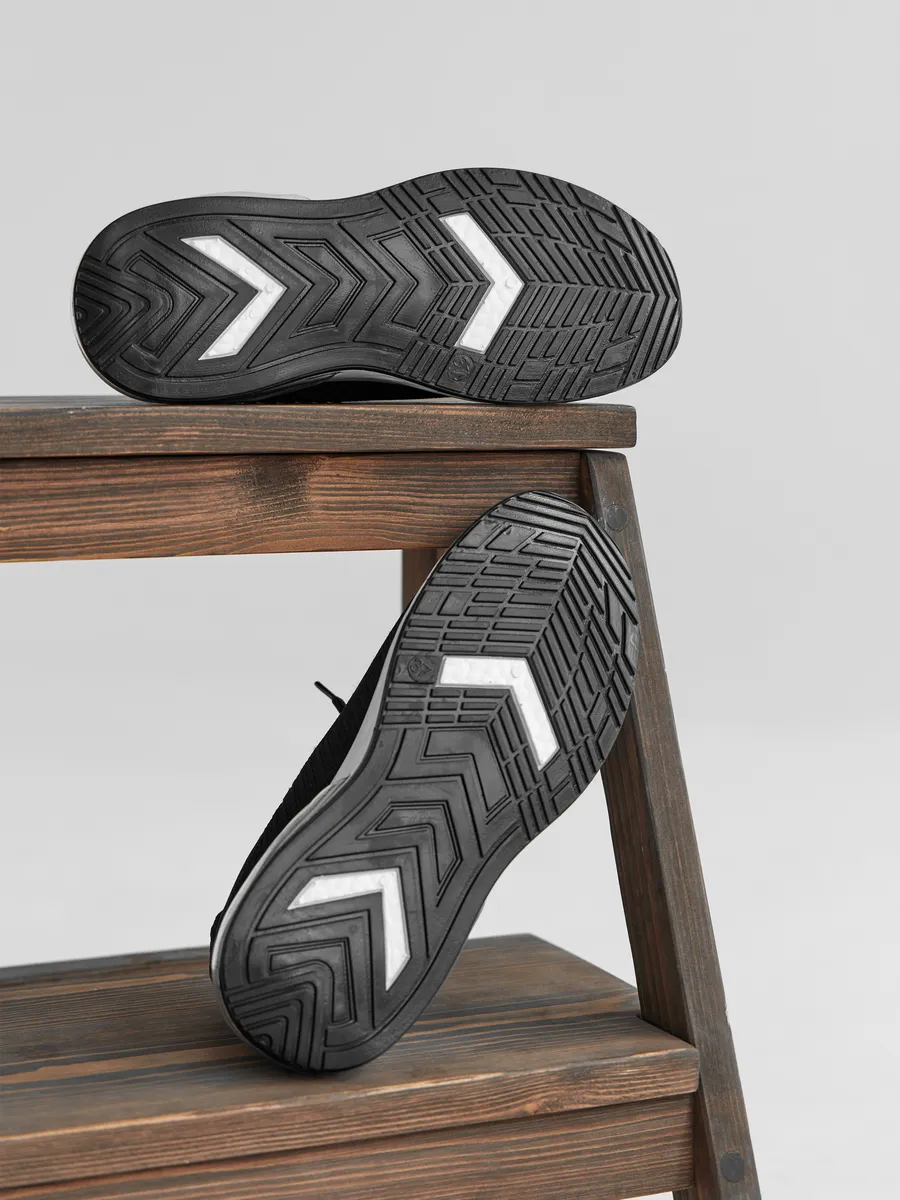 Кроссовки женские летние черные дышащие TEX-13-3