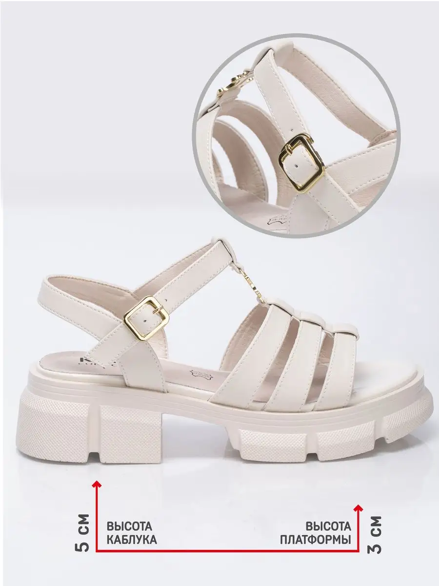 Босоножки женские натуральная кожа летние на платформе XJU-31352-1D-SP-K