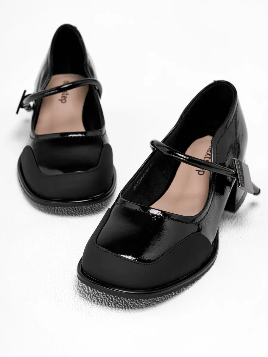 Туфли женские осенние натуральная кожа на каблуке 25-TZA4-8-501