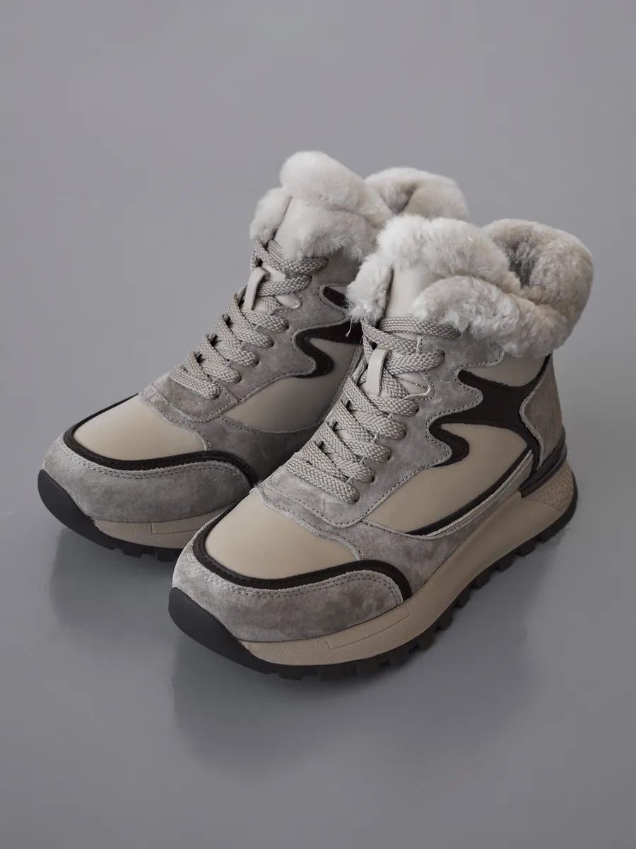 Ботинки женские зимние натуральная кожа спортивные XLH-42114-1D-SW