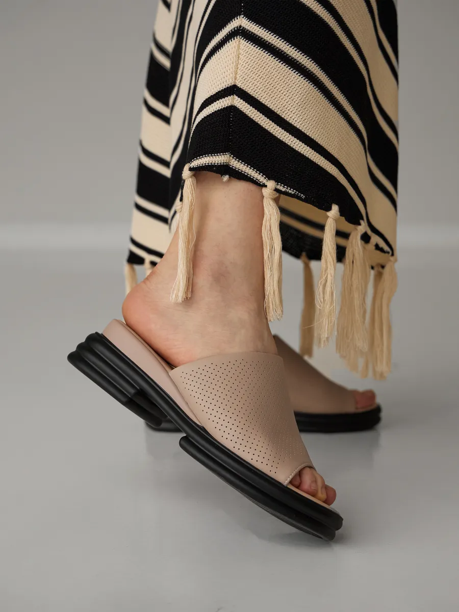 Сабо женские кожаные натуральные летние на платформе DL005-052